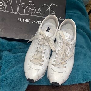 Ruthie Davis Classic White Sneakers